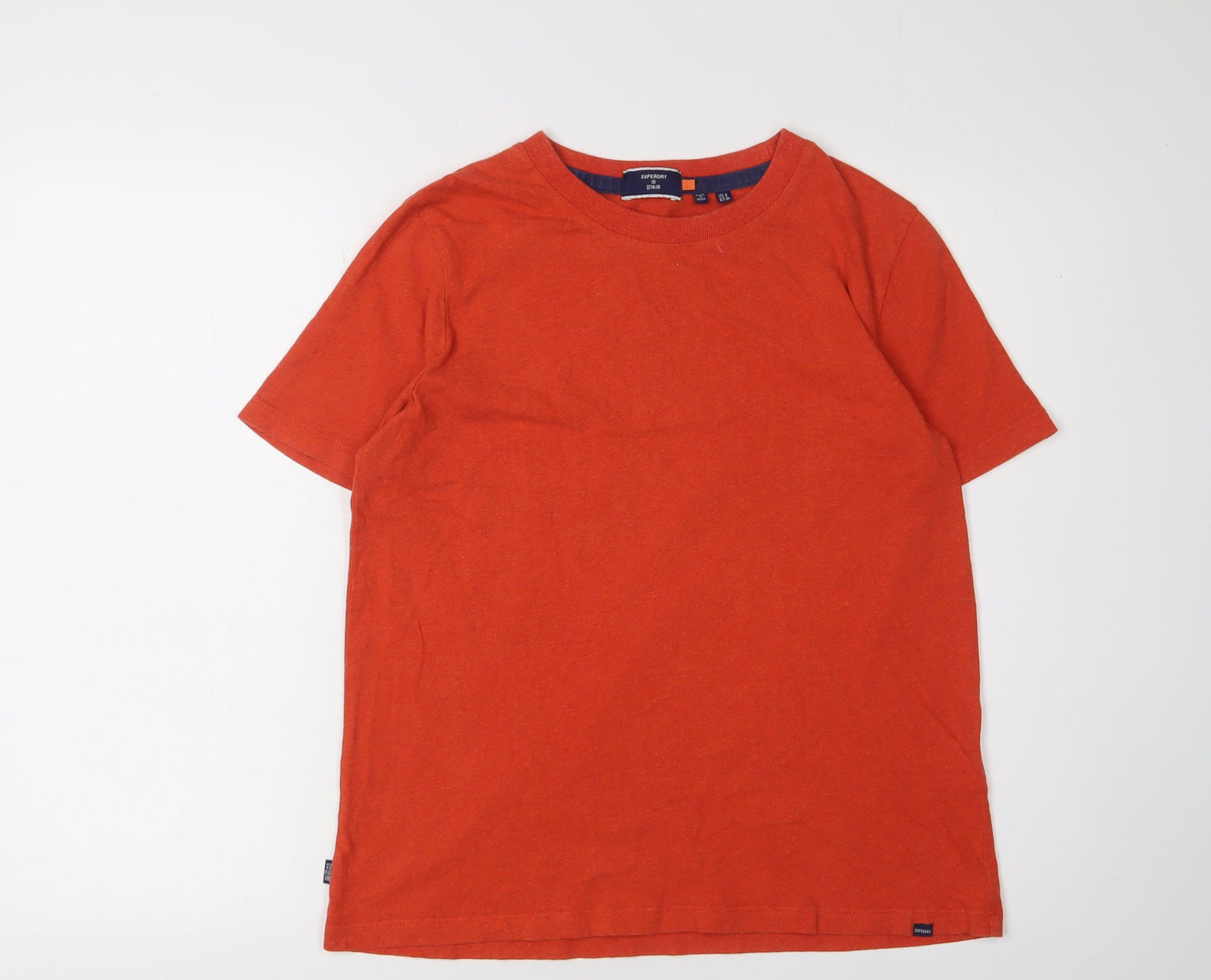 Womens UK Size 8 Superdry Red Basic T-Shirt