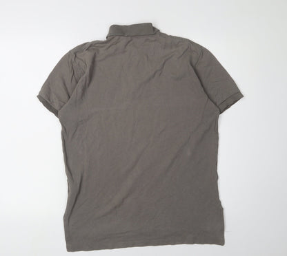 Polo Ralph Lauren Men's Brown S Cotton Polo Shirt