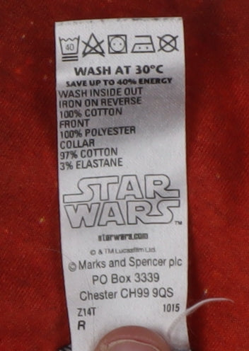 Marks and Spencer Boys Black Star Wars Graphic T-Shirt 13-14 Years
