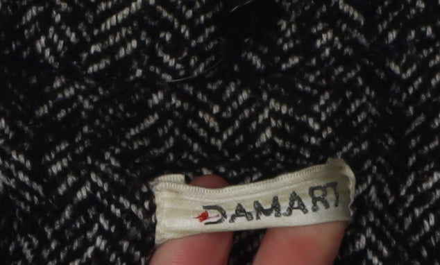 Damart Women's Black Herringbone Blazer Size 16