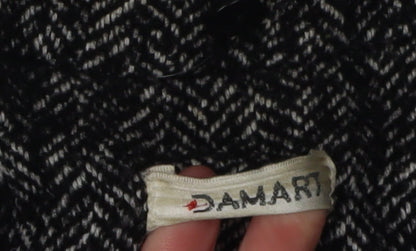 Damart Women's Black Herringbone Blazer Size 16