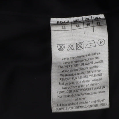 Damart Women's Black Herringbone Blazer Size 16