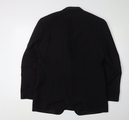 Mens UK Size 40 David Moss Regular Black Suit Tuxedo