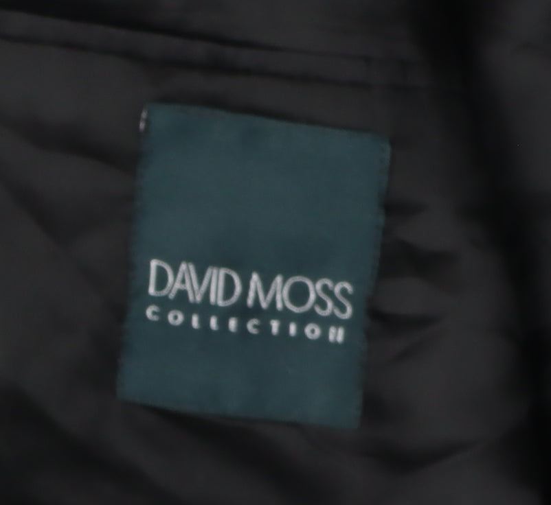 Mens UK Size 40 David Moss Regular Black Suit Tuxedo