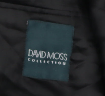 Mens UK Size 40 David Moss Regular Black Suit Tuxedo