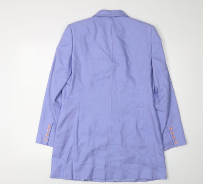 Viyella Women's Purple Long Suit Jacket Size 12
