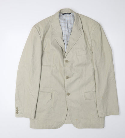 Mens UK Size 38-40 Marks and Spencer Regular Beige Suit Jacket