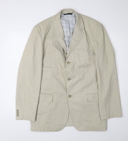 Mens UK Size 38-40 Marks and Spencer Regular Beige Suit Jacket