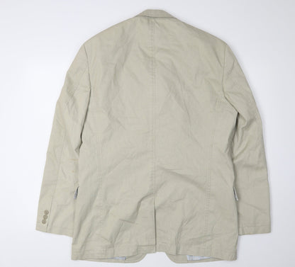 Mens UK Size 38-40 Marks and Spencer Regular Beige Suit Jacket
