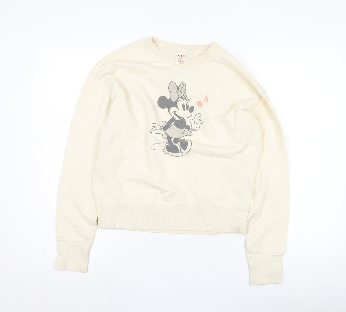 Uniqlo Women's Ivory Minnie Mouse Graphic Sweatshirt XS