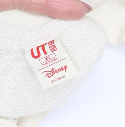 Uniqlo Women's Ivory Minnie Mouse Graphic Sweatshirt XS