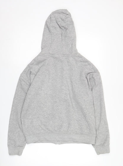 Mens UK Size S Lonsdale Grey Full Zip Hoodie
