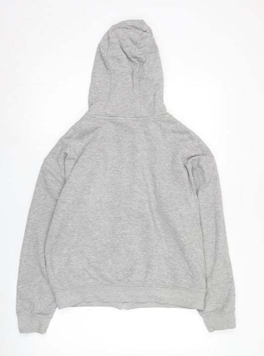 Mens UK Size S Lonsdale Grey Full Zip Hoodie