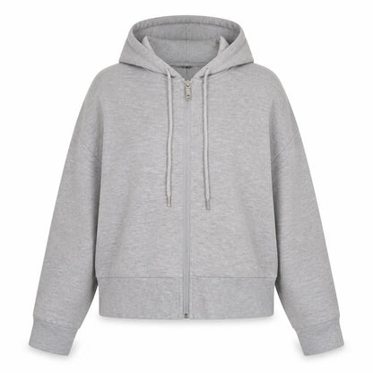 Cotton On Women's Grey Full Zip Hoodie, Size M