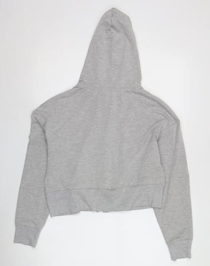 Cotton On Women's Grey Full Zip Hoodie, Size M