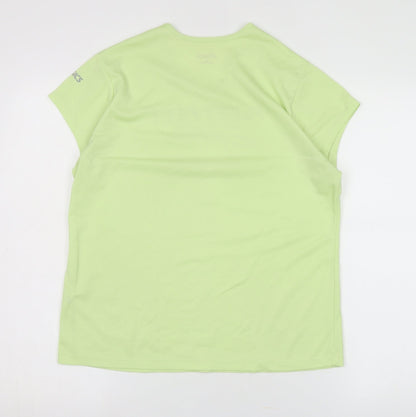 Unisex Adults UK Size XL ASICS Green Basic T-Shirt