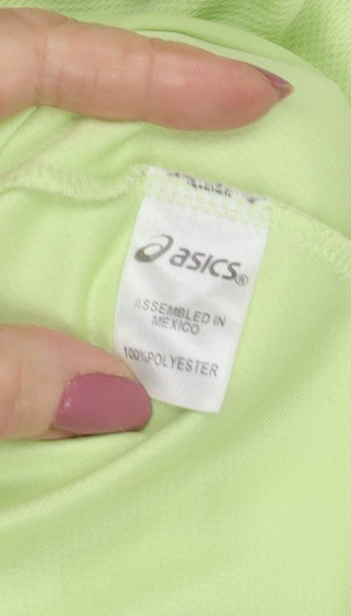 Unisex Adults UK Size XL ASICS Green Basic T-Shirt