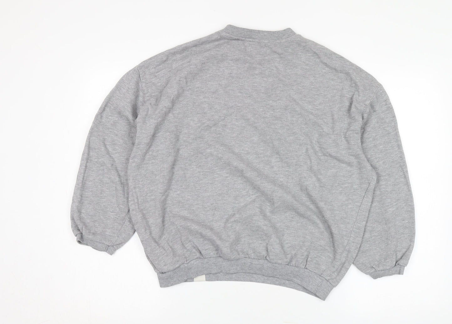 Unisex Adults UK Size S Pull & Bear Grey Pullover Sweatshirt