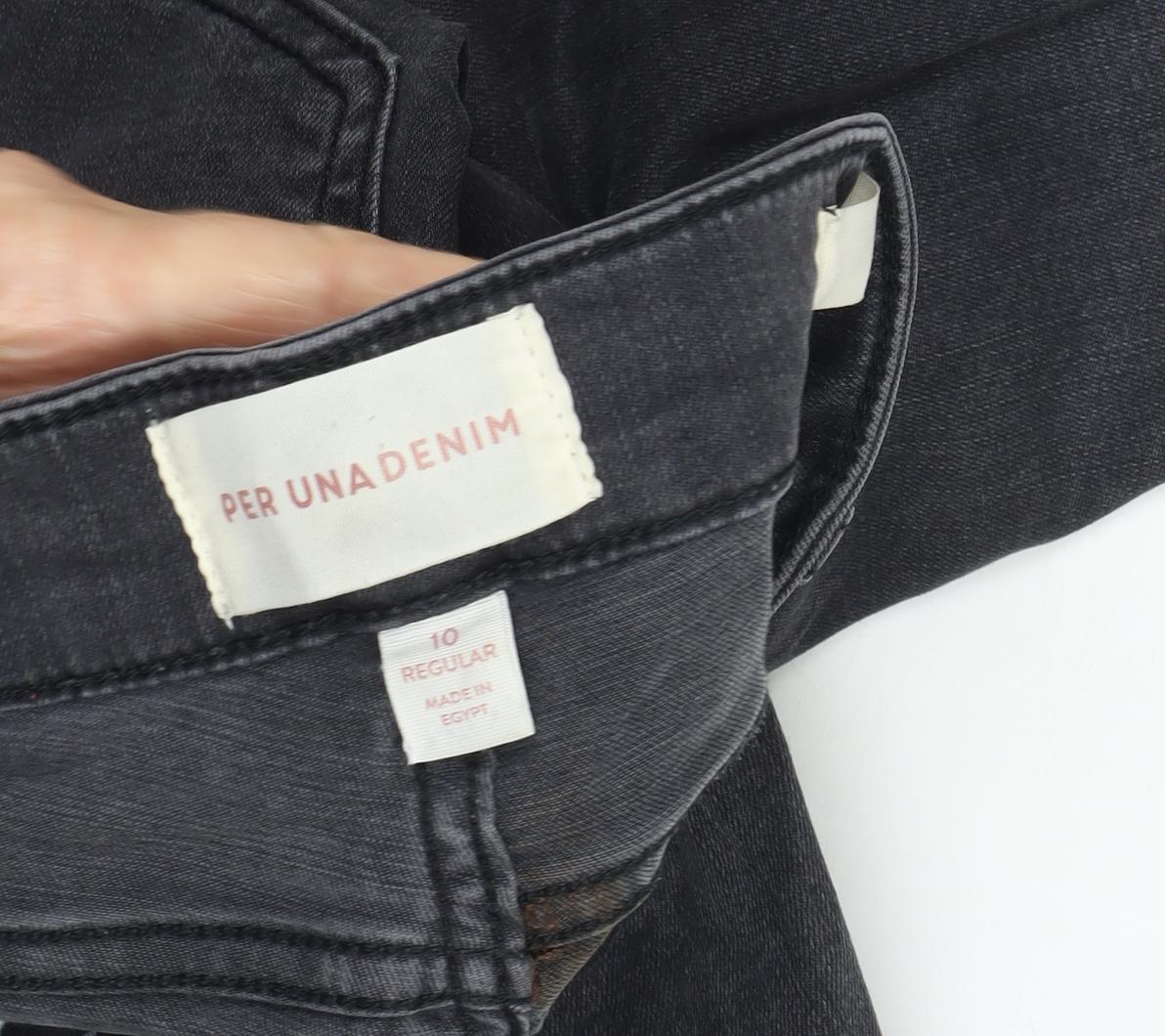 Womens UK Size 10 Marks and Spencer Slim Fit Skinny Black Jeans