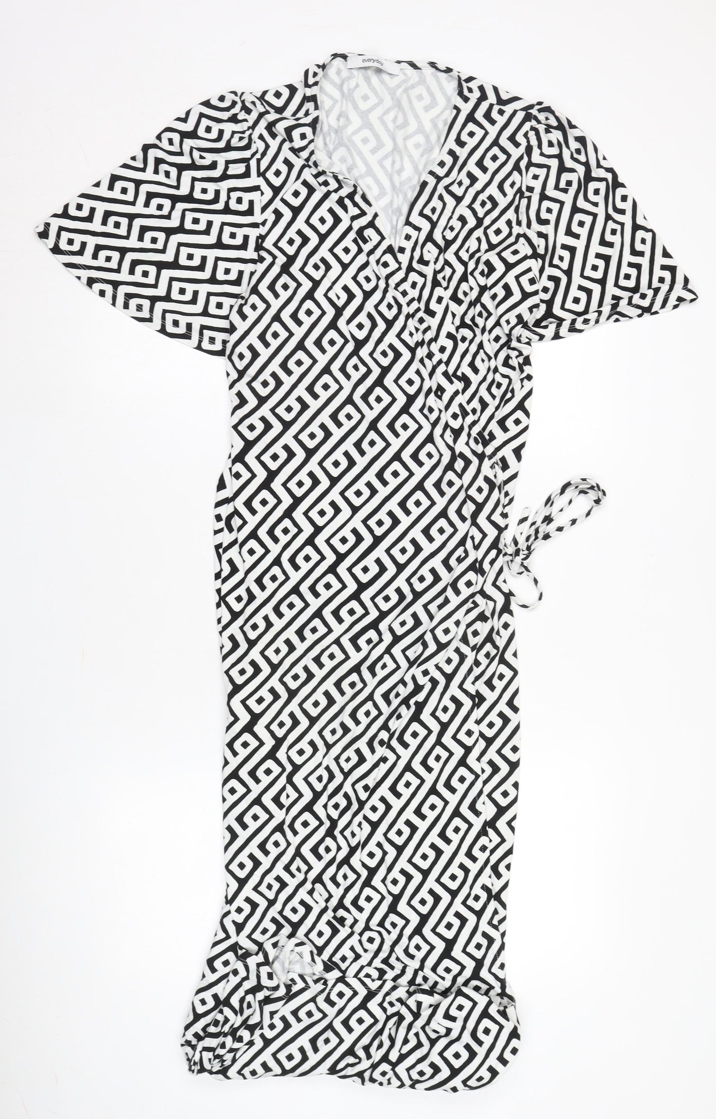 Everyday Women's Geometric Wrap Dress, Size 18