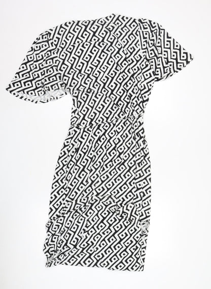 Everyday Women's Geometric Wrap Dress, Size 18