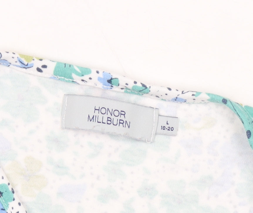 Womens UK Size L Honor Millburn Multicoloured Basic T-Shirt