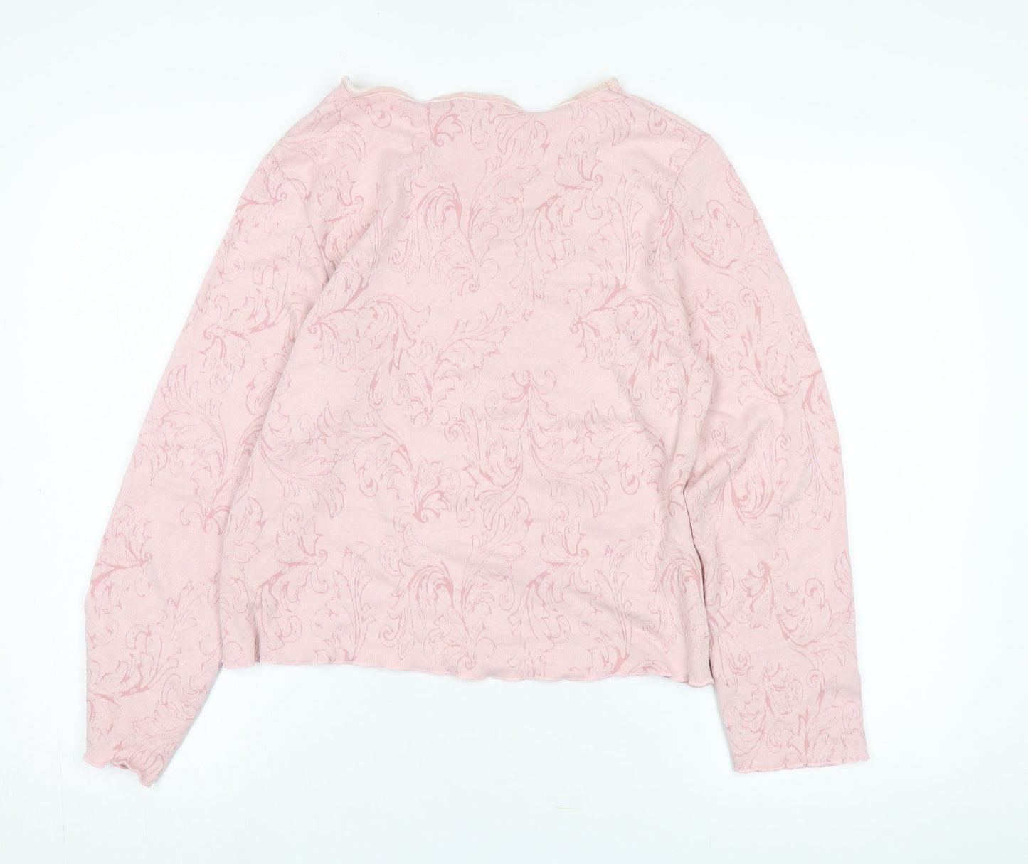 Kash Women's Pink Blouse Size 16 V-Neck Long Sleeve
