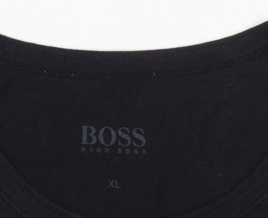 Mens UK Size XL Boss Black  T-Shirt