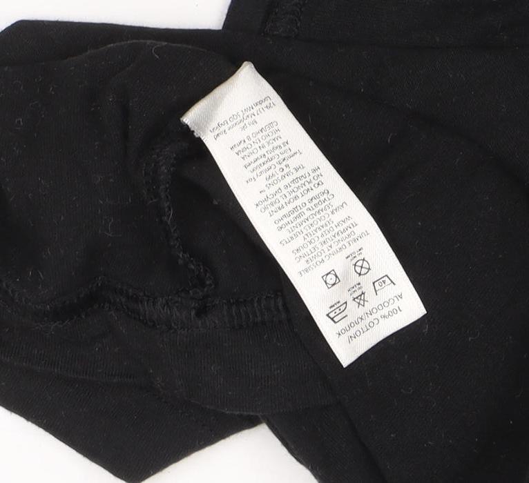 The Simpsons Men's Cartoon Black T-Shirt, Size S