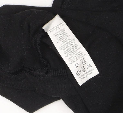 The Simpsons Men's Cartoon Black T-Shirt, Size S