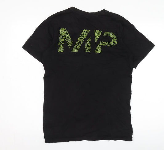 MP Black Men's T-Shirt Size S Cotton Crew Neck