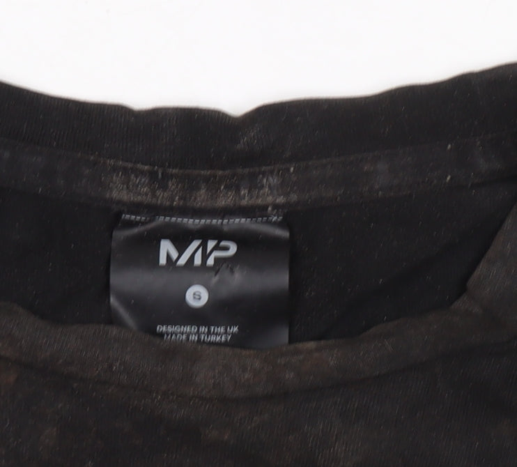 MP Black Men's T-Shirt Size S Cotton Crew Neck