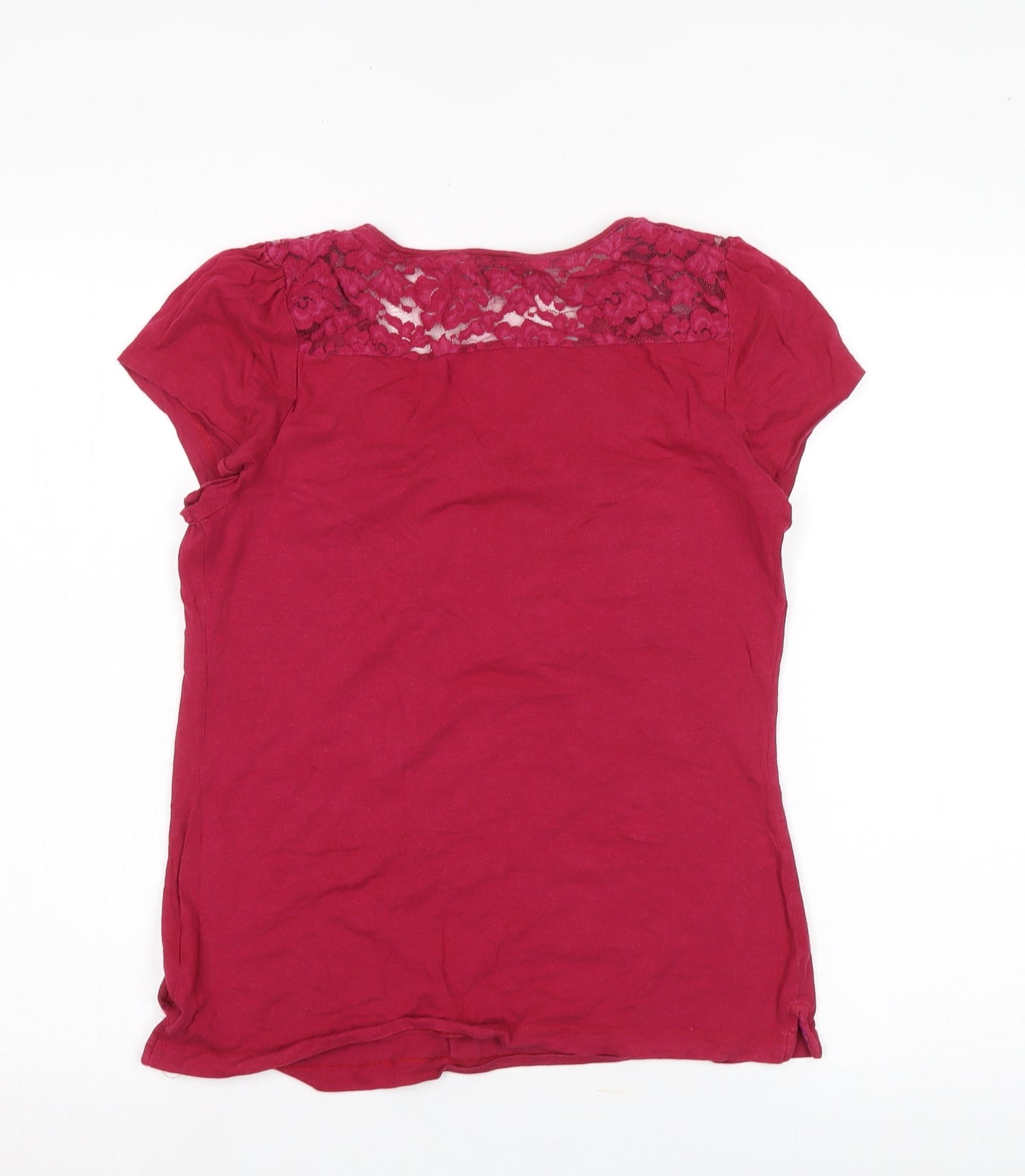 Womens UK Size 12 RJR John Rocha Red Basic T-Shirt