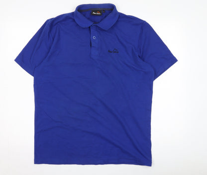 Peter Storm Men's Blue Polo Shirt - L, Casual, Short Sleeve