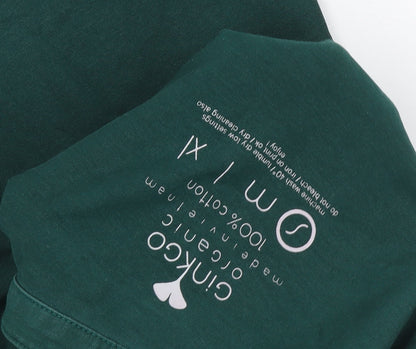 Ginkgo Unisex Green Polo Shirt XL - Casual Style