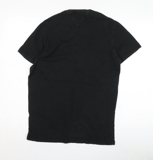 Tommy Jeans Men's Black Slim Fit Graphic T-Shirt M