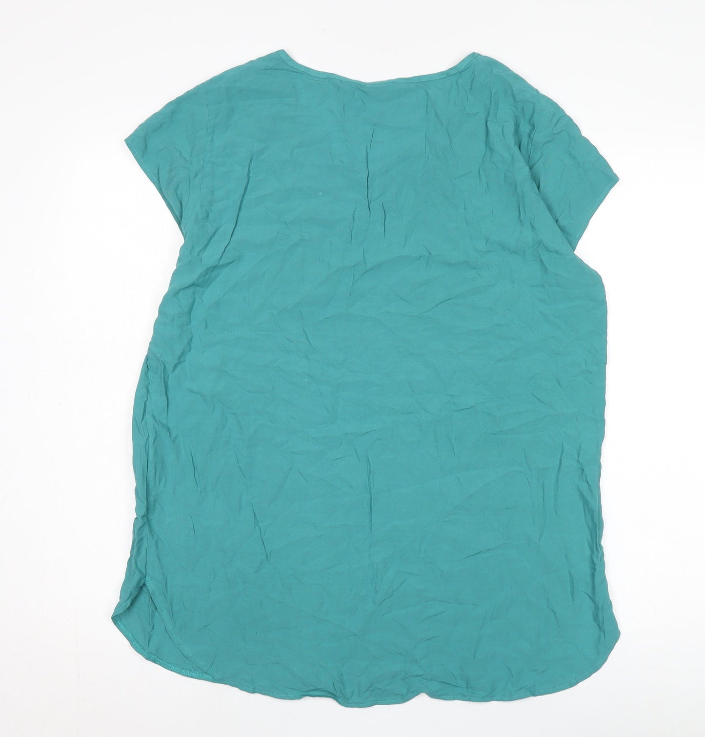 Womens UK Size XL VERO MODA Green Basic T-Shirt