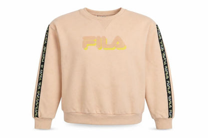 Womens UK Size S FILA Beige Pullover Sweatshirt