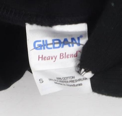 Gildan Unisex Maroon 5 Black Full Zip Hoodie Size S