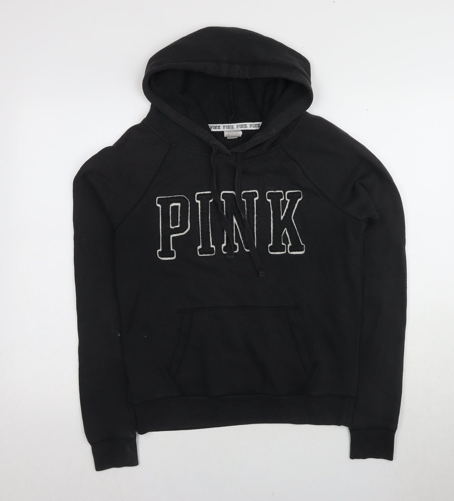 Victoria's Secret PINK Women's Black Hoodie Size S