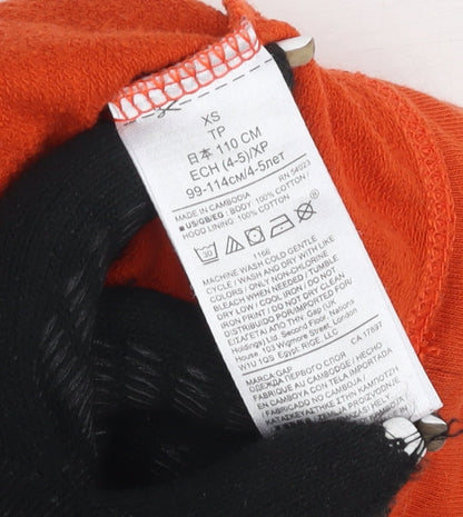 Gap Boys Orange XS Pullover Hoodie - Casual All Seasons