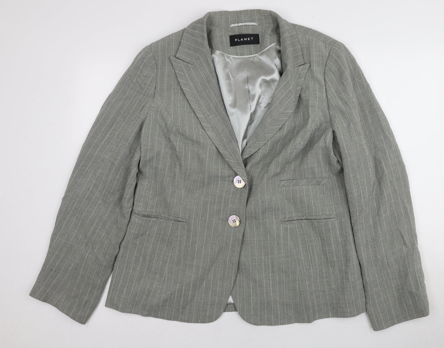 Womens UK Size 18 Planet Grey Basic Jacket