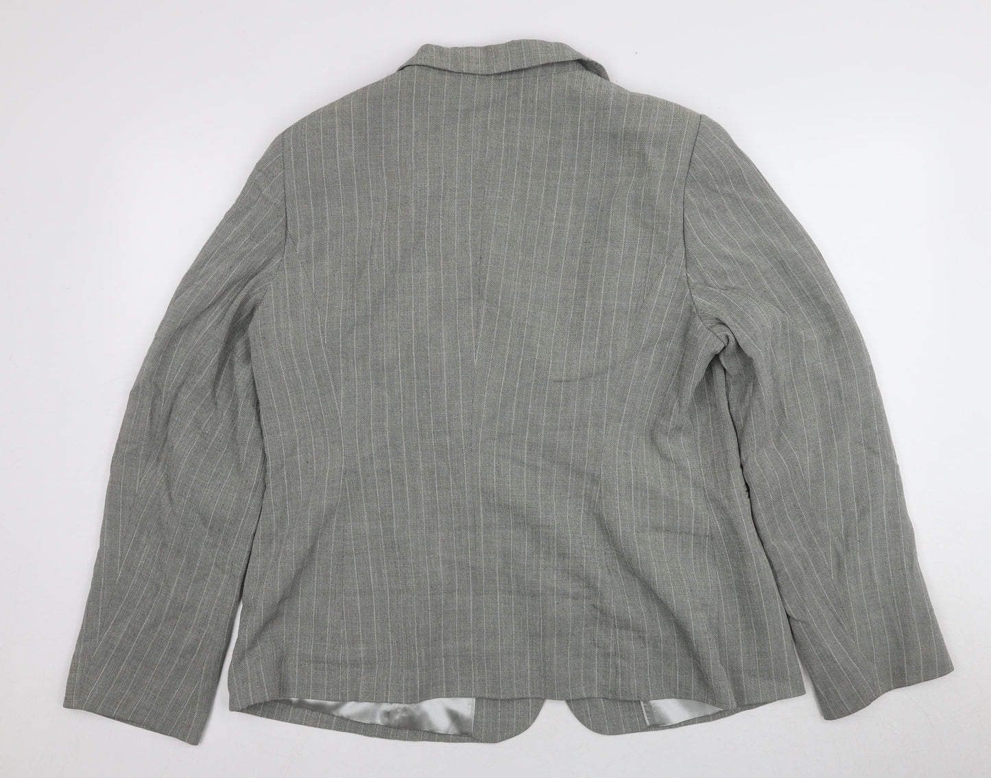 Womens UK Size 18 Planet Grey Basic Jacket