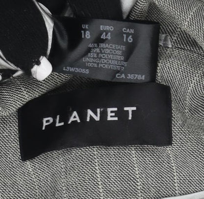 Womens UK Size 18 Planet Grey Basic Jacket