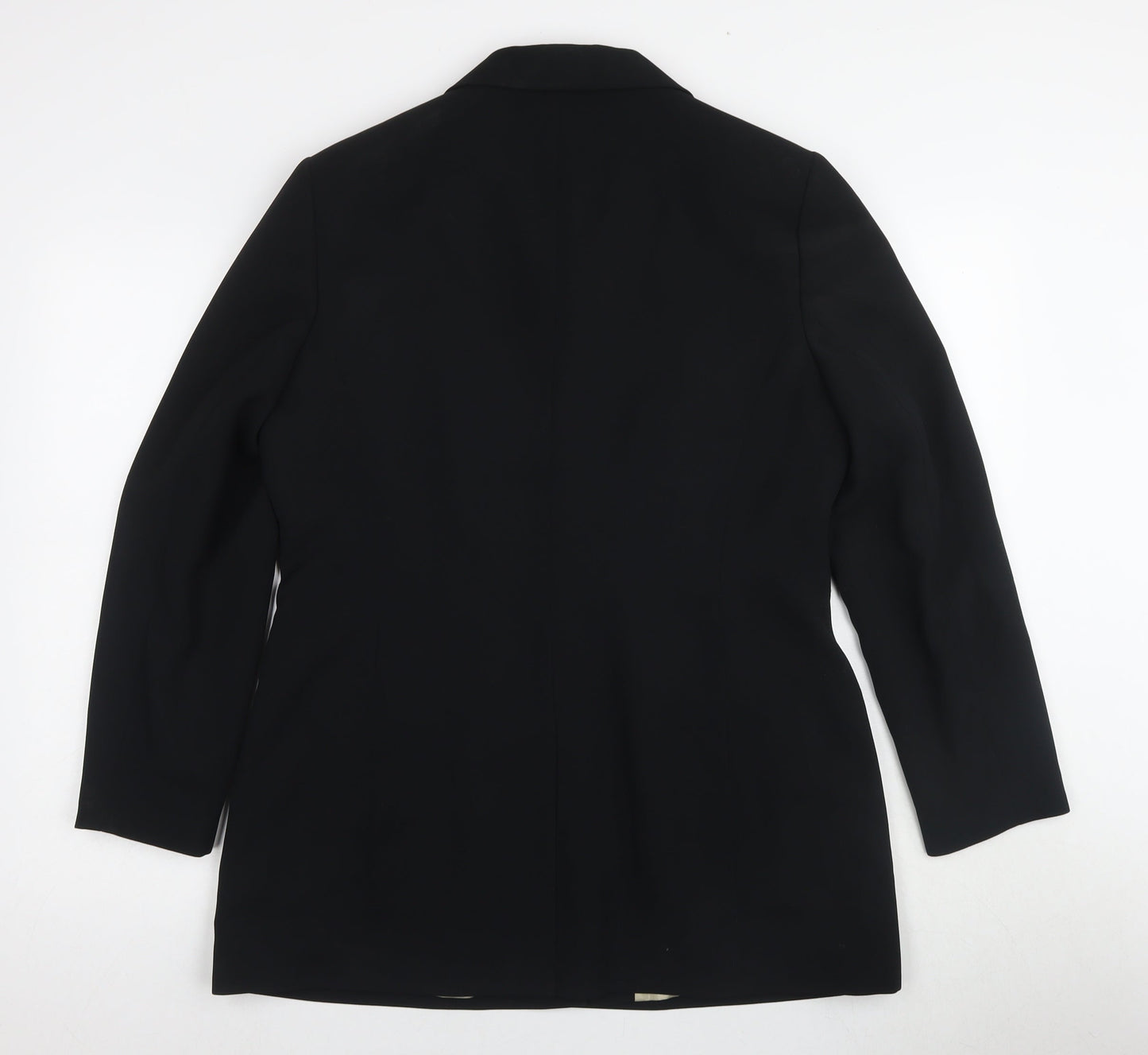 Windsmoor Women's Black Blazer Size 14 Geometric Pattern