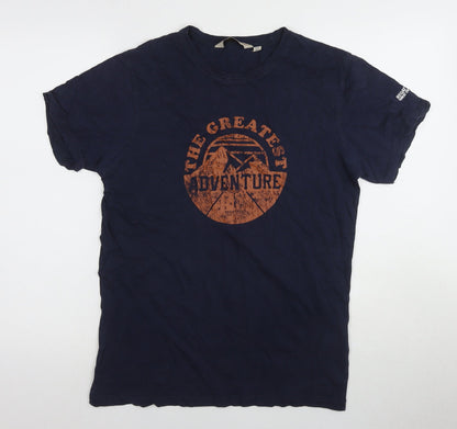 Regatta Men's Blue Adventure Graphic T-Shirt, Size S