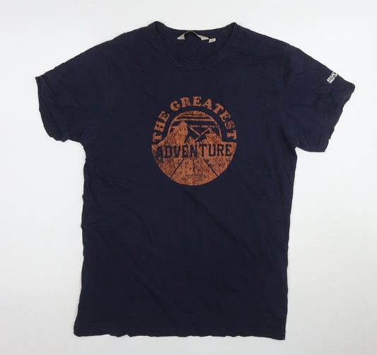 Regatta Men's Blue Adventure Graphic T-Shirt, Size S
