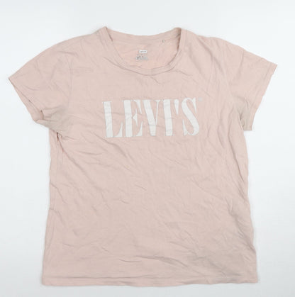 Womens UK Size M Levi's Pink Basic T-Shirt