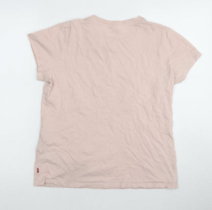 Womens UK Size M Levi's Pink Basic T-Shirt