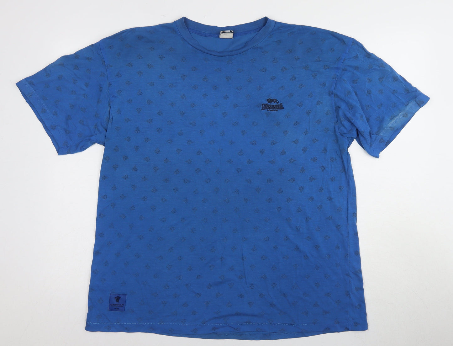 Lonsdale Men's Blue XL Graphic Print T-Shirt